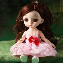 Load image into Gallery viewer, Mini 16cm Ball Jointed Doll 13 Movable Jointed Baby Girl Body Retro Style Kawaii Princess BJD Doll Toys For Girls Birthday Gift