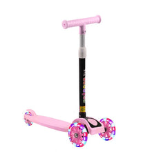 Load image into Gallery viewer, Children Scooter 3 Wheel T Bar Balance Riding Kick Scooters LED Wheel Adjustable Scooter Kids Birthday Gift Fun Sport Toy
