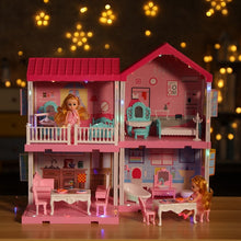 Load image into Gallery viewer, Girls Pretend Toy Handmade Doll house Castle DIY House Toy Miniature Dollhouse Birthday Gifts Educational Toys Doll Villa Girl

