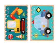 Load image into Gallery viewer, Double Sided Strip 3D Puzzles Baby Toy Wooden Montessori Materials Educational Toys For Children Large Bricks Kids Learning Toys
